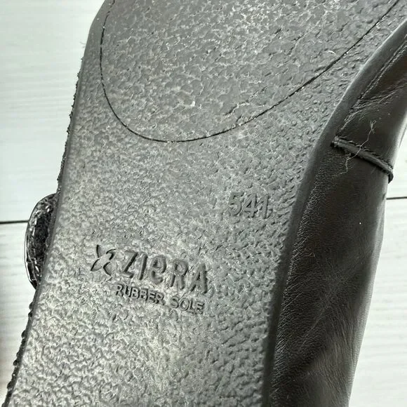 Ziera Kumfs Black Mary Jane Heels Leather Women’s Size EUR 41 US 10 Comfort - Picture 13 of 15